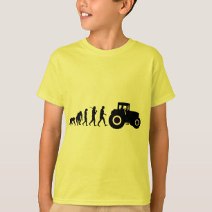 Camiseta Evolución de los granjeros de cultivar conductore