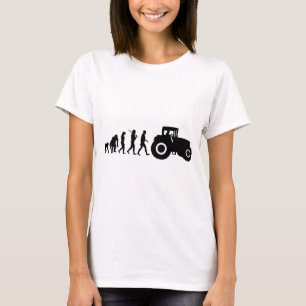 Camiseta Evolución de los granjeros de cultivar conductore