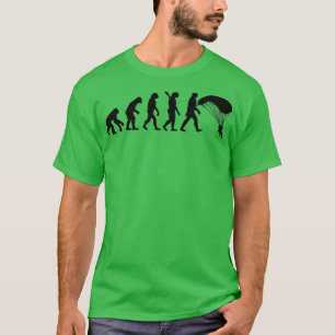 Camiseta Evolución de los hombres de Skydiver