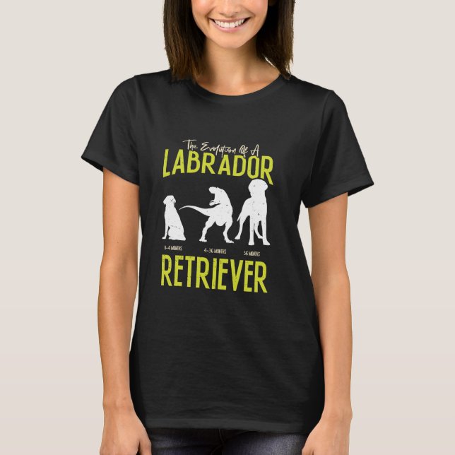 Camiseta EVOLUCIÓN DE LOS Labradores Propietarios DE RECUPE (Anverso)