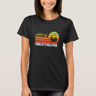 Camiseta Evolución de montacargas Montacargas divertido Ope