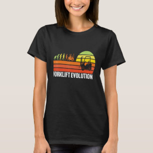 Camiseta Evolución de montacargas Montacargas divertido Ope