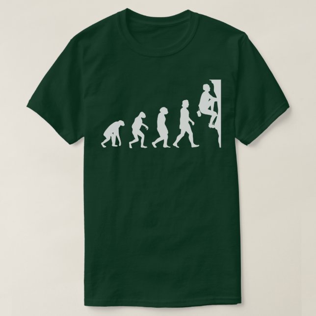 Camiseta Evolución de montaña escalada (Diseño del anverso)