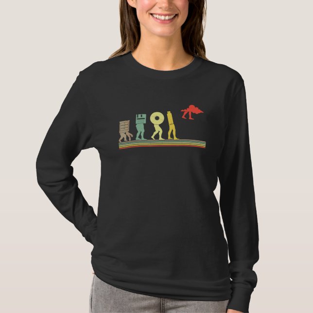 Camiseta Evolución de nube de programadores (Anverso)
