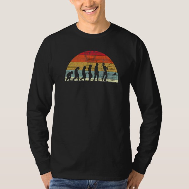Camiseta Evolución de pescadores y Evolución Evo de la Wi-F (Anverso)