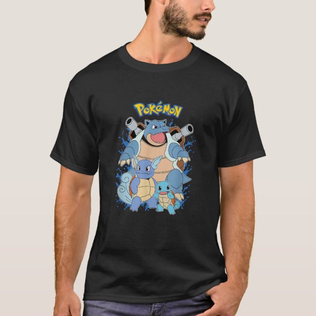Camiseta Evolución de Pokémon Squirtle (Anverso)