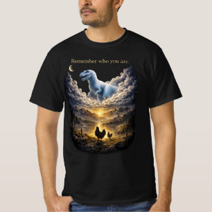 Camiseta Evolución de Pollo T-Rex   Recuerda Quién Eres 