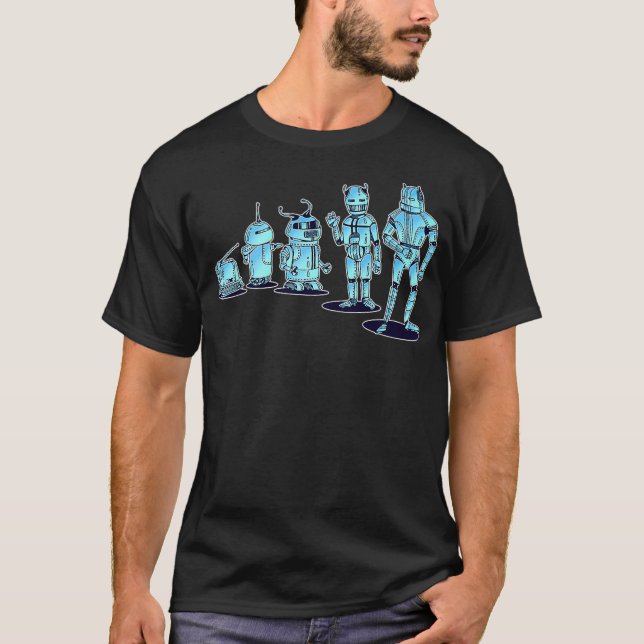 Camiseta Evolución de Robot Robotics Digital Funny Gift T (Anverso)
