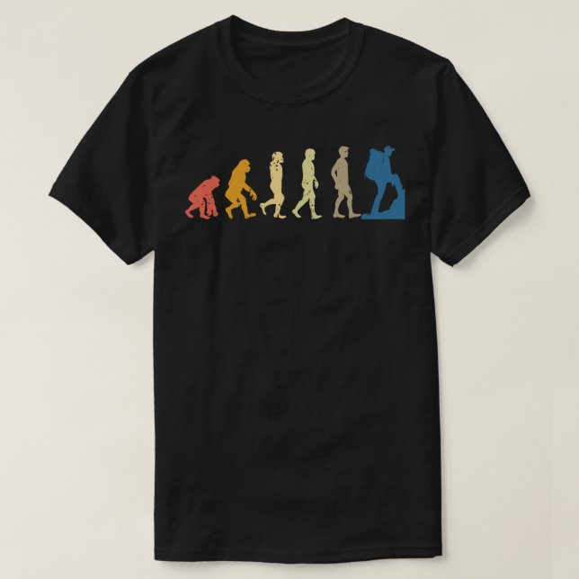 Camiseta Evolución de senderismo 1 (Diseño del anverso)