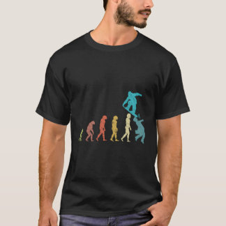 Camiseta Evolución de Snowboard Graciosa Cita deportiva Say