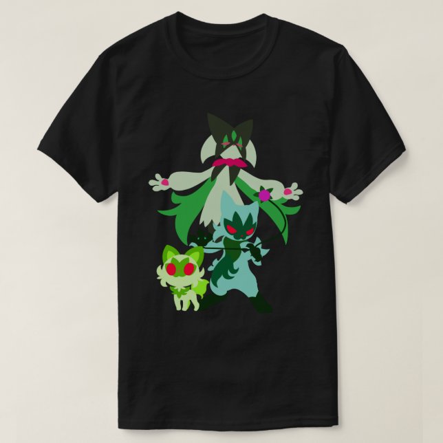 Camiseta Evolución de Sprigatito (Diseño del anverso)