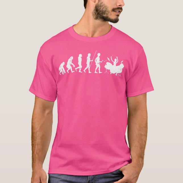 Camiseta Evolución De Tambores De Bambores Para Músico (Anverso)