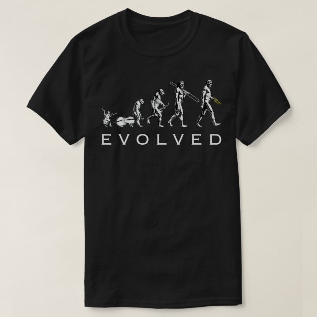 Camiseta Evolución de trompeta (Diseño del anverso)