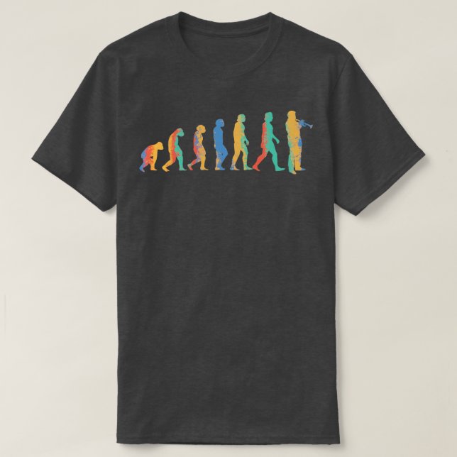 Camiseta Evolución de trompeta 2 (Diseño del anverso)