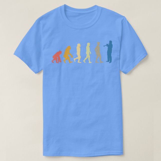 Camiseta Evolución de trompeta 4 (Diseño del anverso)