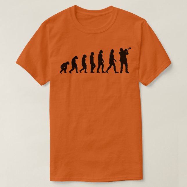 Camiseta Evolución de trompeta 4 (Diseño del anverso)