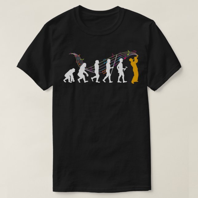Camiseta Evolución De Trumpeters Trumpet (Diseño del anverso)