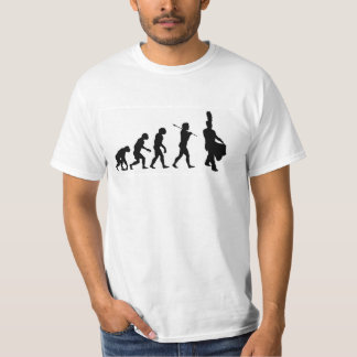Camiseta Evolución de un batería de la trampa (blanco