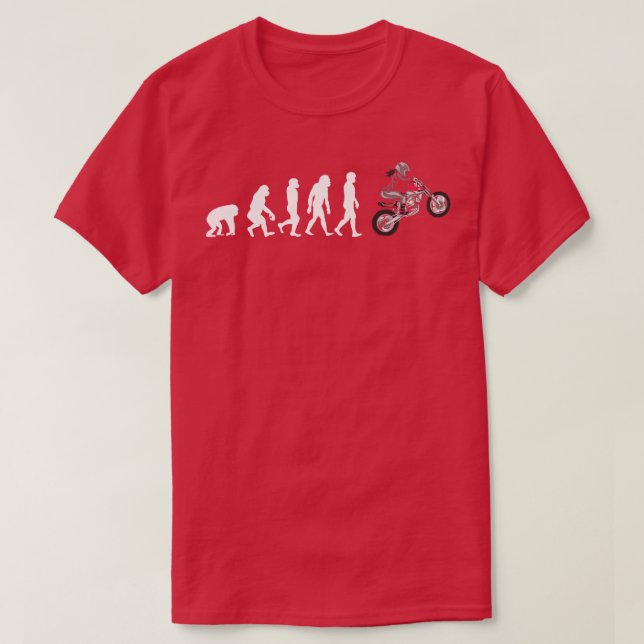 Camiseta Evolución de un chica motocross (Diseño del anverso)