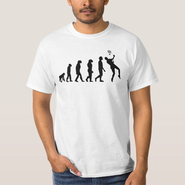 Camiseta Evolución del bádminton (Anverso)