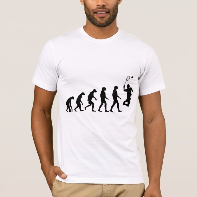 Camiseta Evolución del bádminton (Anverso)