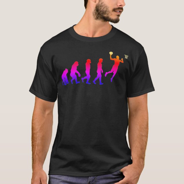 Camiseta Evolución del baloncesto (Anverso)