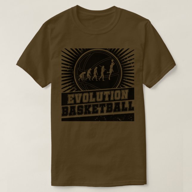 Camiseta Evolución del baloncesto 1 (Diseño del anverso)