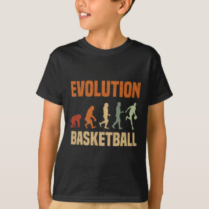 Camiseta Evolución Del Baloncesto De Mono A Hombres Amor Al