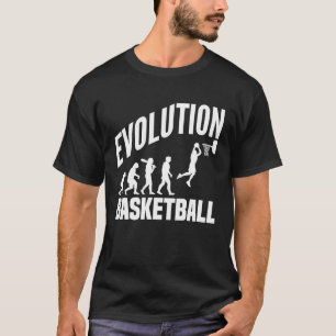 Camiseta Evolución Del Baloncesto De Mono A Hombres Ball Du