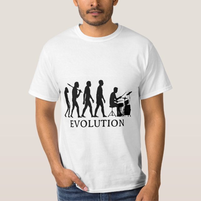 Camiseta Evolución del baterista (Anverso)