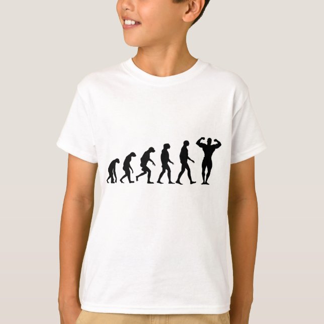 Camiseta Evolución del Bodybuilding (Anverso)