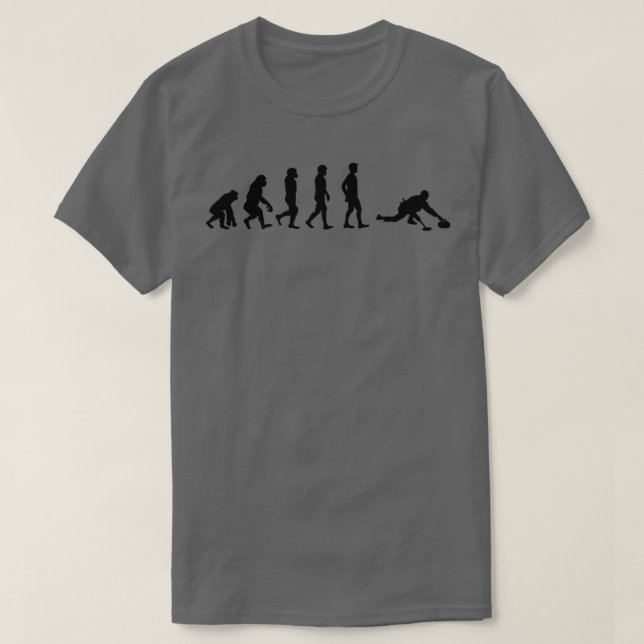 Camiseta Evolución Del Curling 2 (Diseño del anverso)