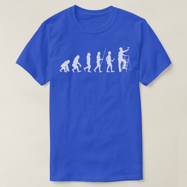 Camiseta Evolución del decorador del pintor (Diseño del anverso)