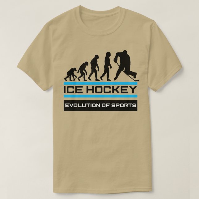 Camiseta Evolución del deporte en el hockey sobre hielo (Diseño del anverso)