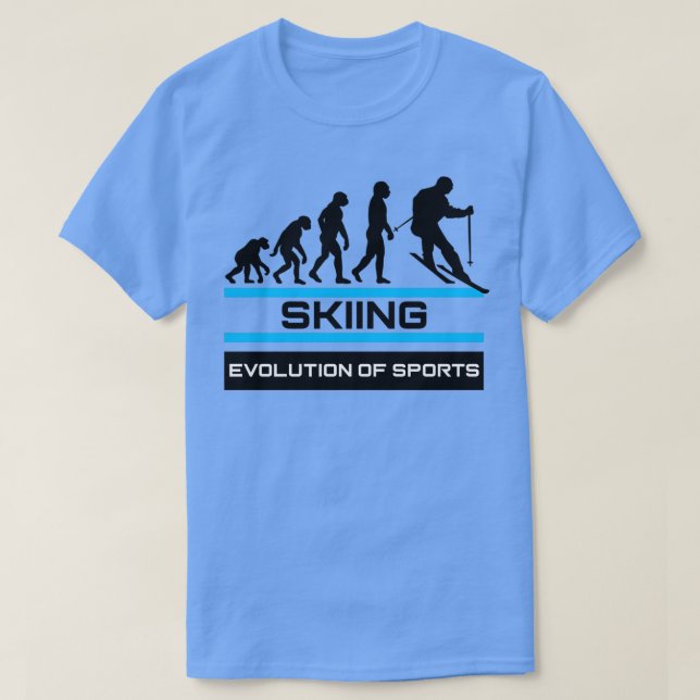 Camiseta Evolución del deporte en esquí (Diseño del anverso)