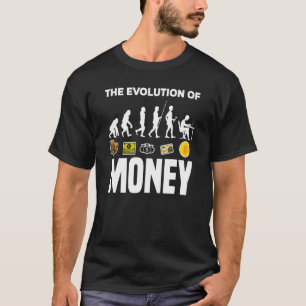Camiseta Evolución Del Dinero BTC Criptocurreno