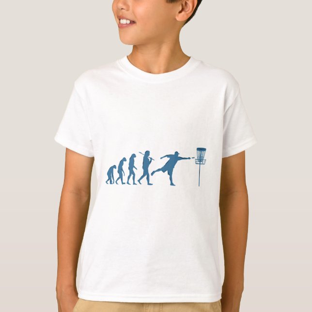 Camiseta Evolución del Disc Golf (Anverso)