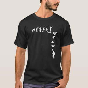 Camiseta Evolución del diving de plataforma con trampolín d