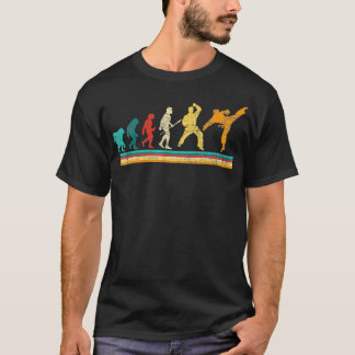 Camiseta Evolución Del Entrenador De Artes Marciales Karate