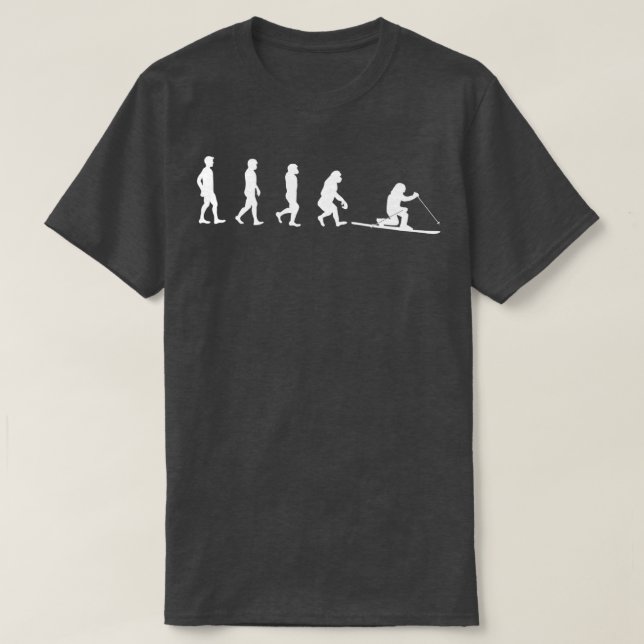 Camiseta Evolución del esquí de telemarca  (Diseño del anverso)