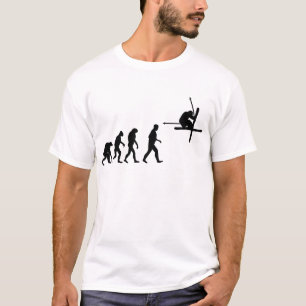 Camiseta evolución del esquí del esquí