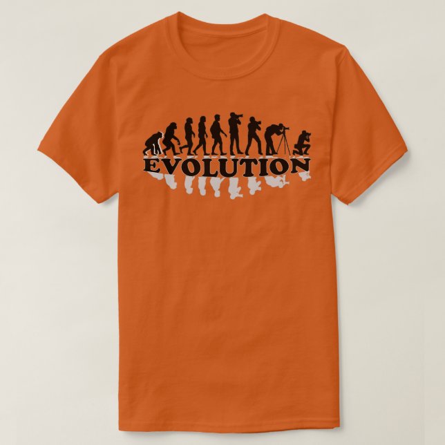 Camiseta Evolución del fotógrafo (Diseño del anverso)
