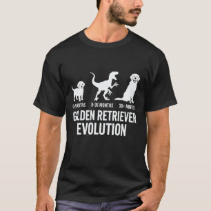 Camiseta Evolución del Golden Retriever Mamá Papá Golden Re