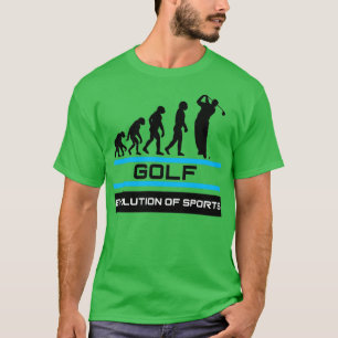 Camiseta Evolución del golf de los deportes