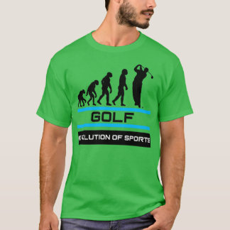 Camiseta Evolución del golf de los deportes