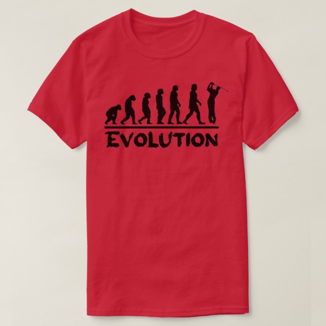 Camiseta Evolución del golf Diversión divertida Regalo Humo (Diseño del anverso)