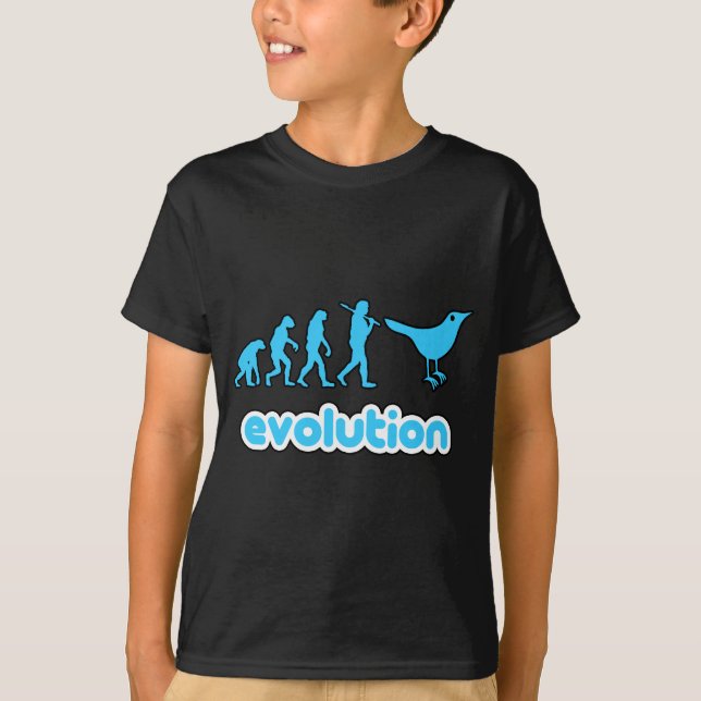 Camiseta Evolución del gorjeo (Anverso)