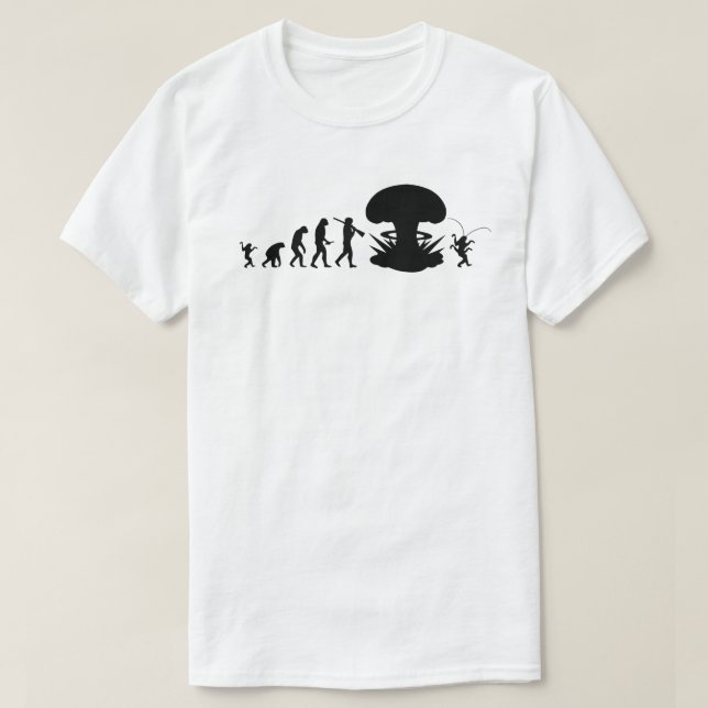 Camiseta Evolución del gráfico de evolución divertida del h (Diseño del anverso)