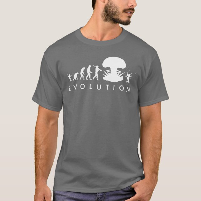 Camiseta Evolución del gráfico de evolución divertida del h (Anverso)