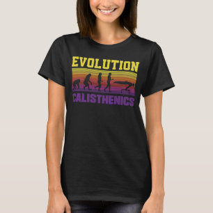 Camiseta Evolución del hombre Calisthenics Retro Vintage St